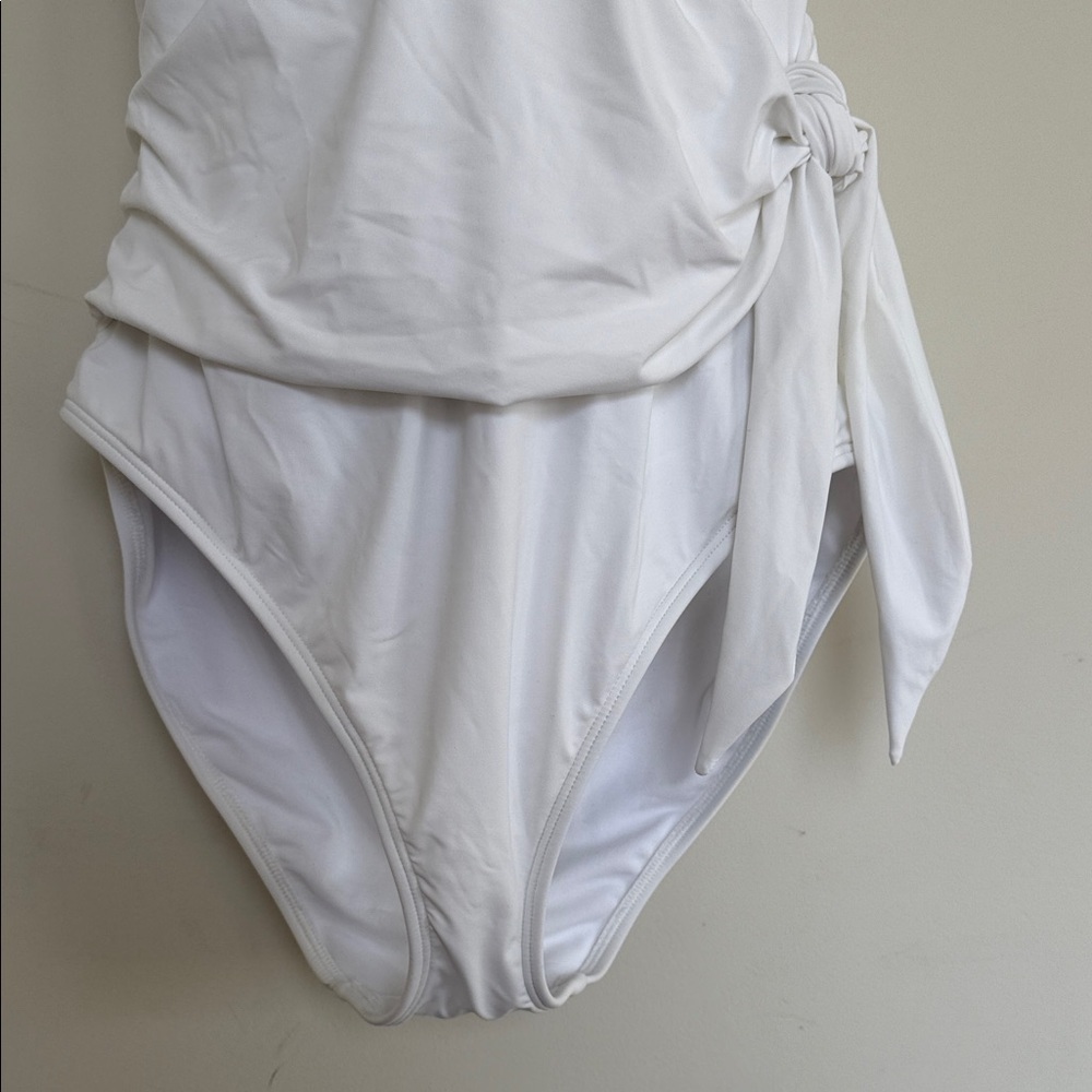 Ralph Lauren Black Label White Wrap Swimsuit - Picture 3 of 16